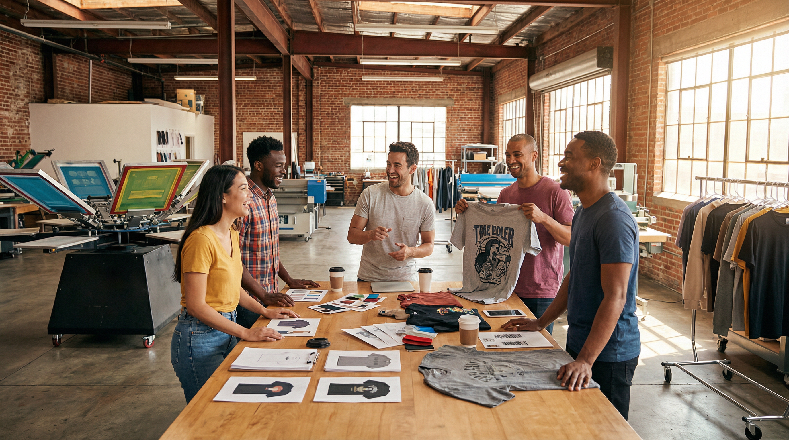 Not Gone Fishing team at work